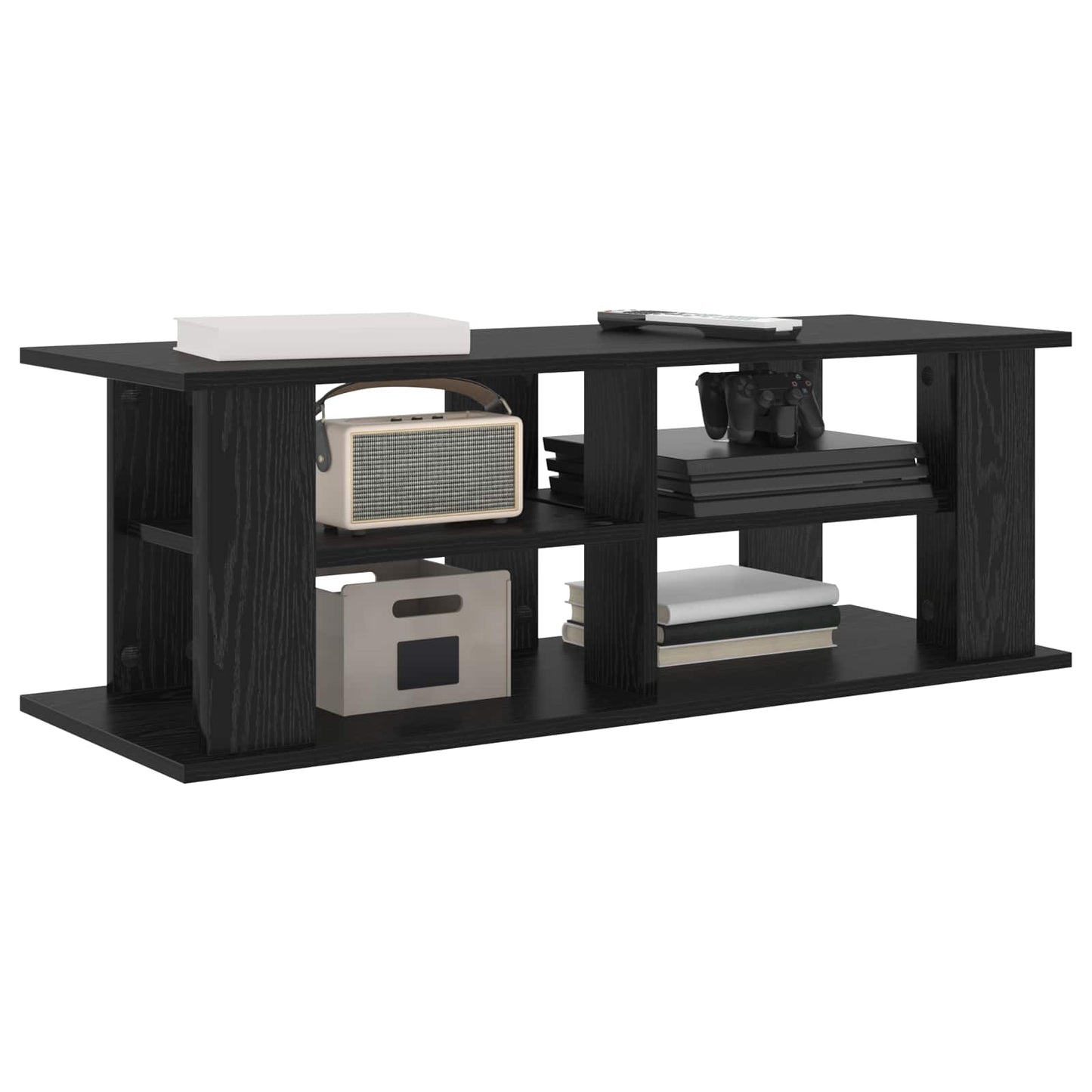 vidaXL TV stand Black Oak 96 x 35 x 33.5 cm