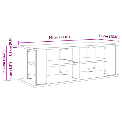 vidaXL TV stand Smoked Oak 96 x 35 x 33.5 cm