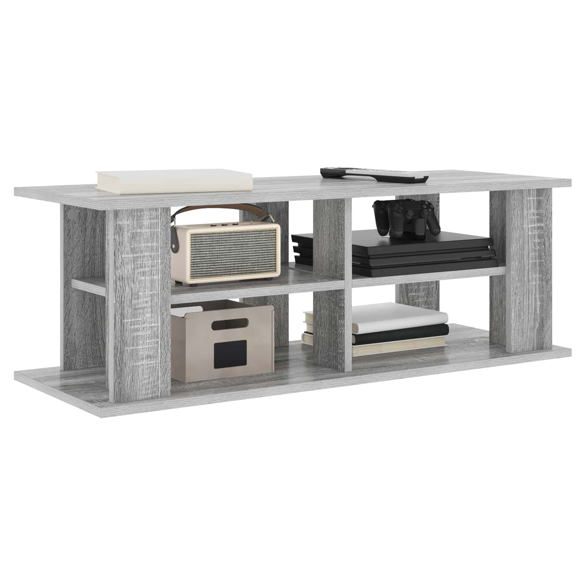 vidaXL TV stand 96 x 35 x 33.5 cm Grey Sonoma Engineered Wood