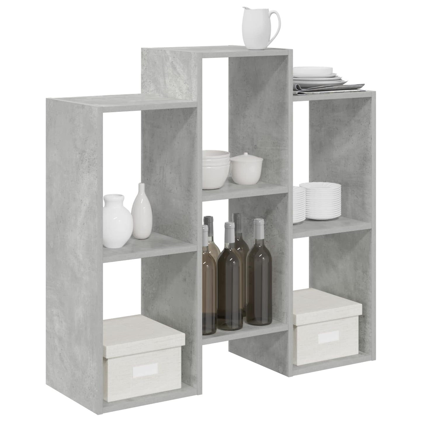 vidaXL Sideboard Concrete Grey 90 x 30 x 90 cm
