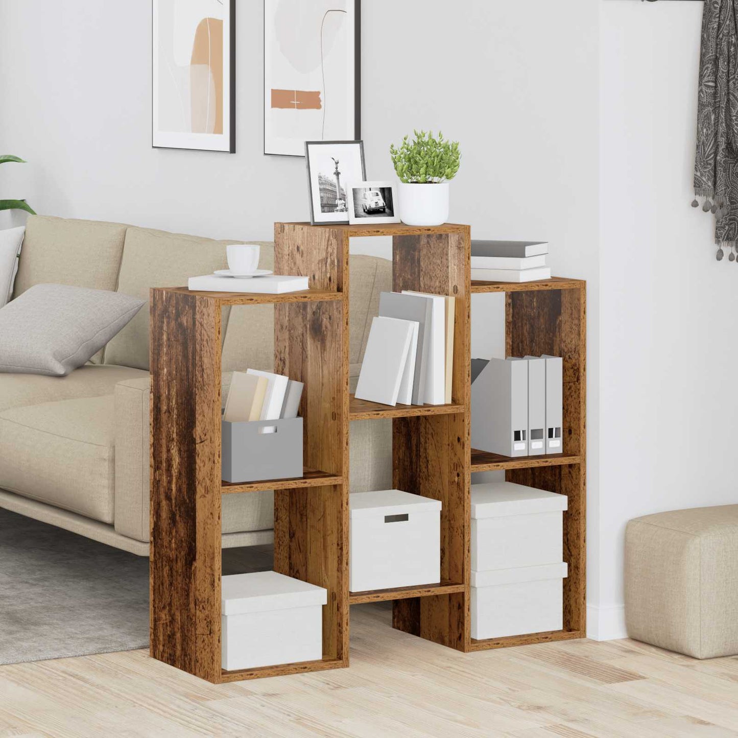 vidaXL Sideboard Old Wood 90 x 30 x 90 cm