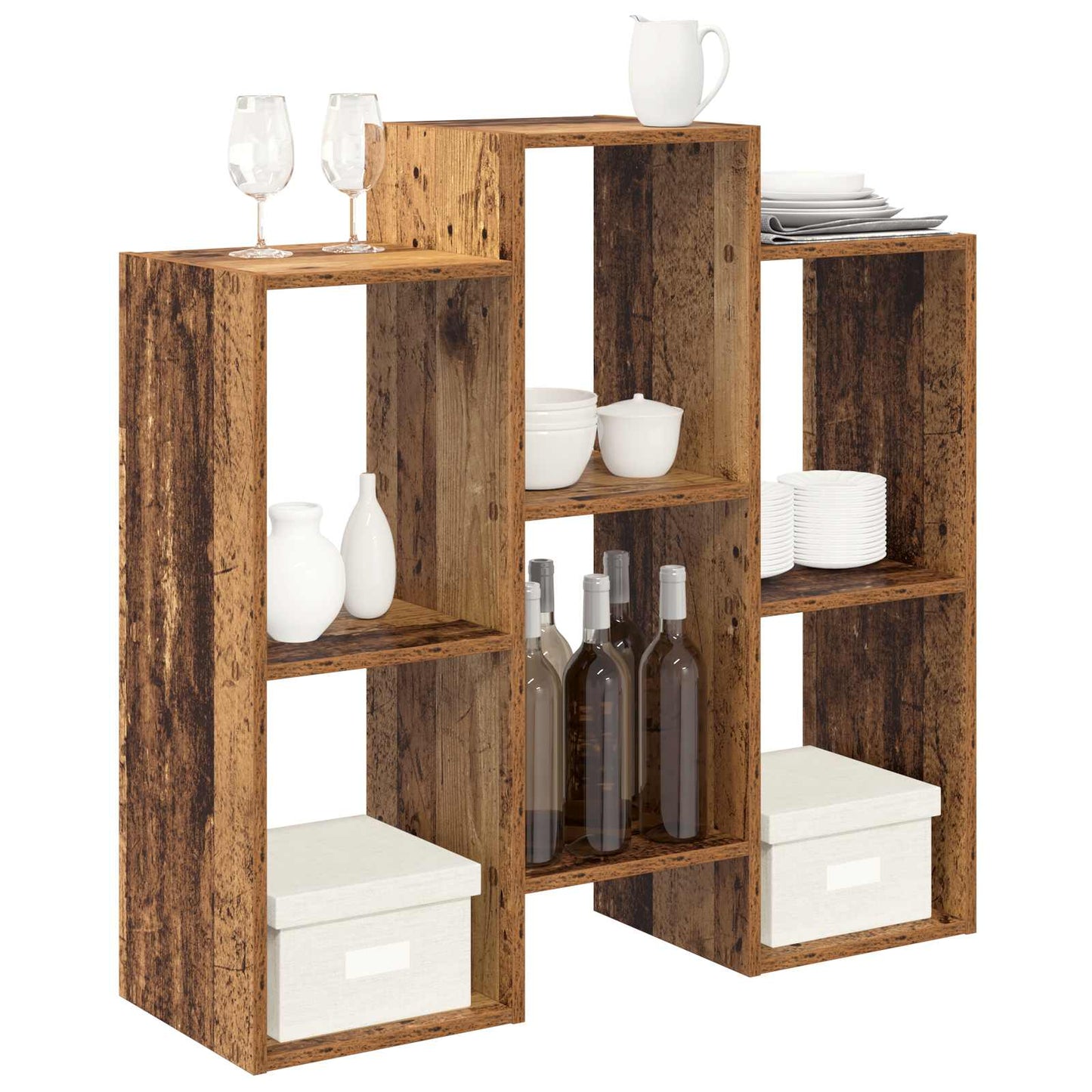 vidaXL Sideboard Old Wood 90 x 30 x 90 cm