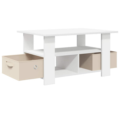vidaXL Coffee Table White 77 x 55 x 42 cm Engineered Wood