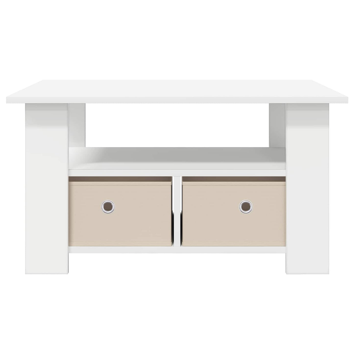 vidaXL Coffee Table White 77 x 55 x 42 cm Engineered Wood