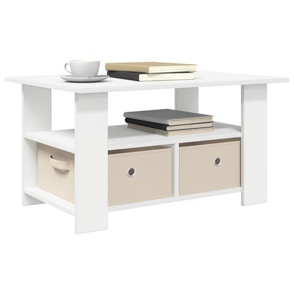 vidaXL Coffee Table White 77 x 55 x 42 cm Engineered Wood
