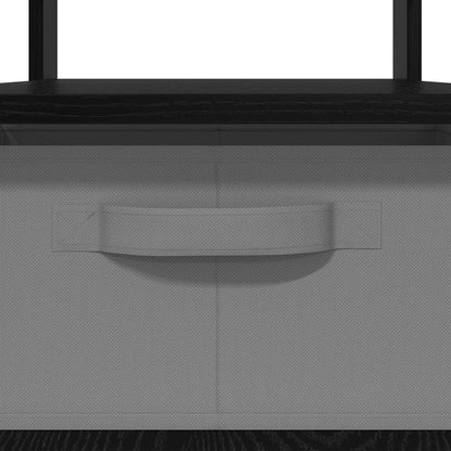 vidaXL Coffee Table Black Oak 77 x 55 x 42 cm Engineered Wood