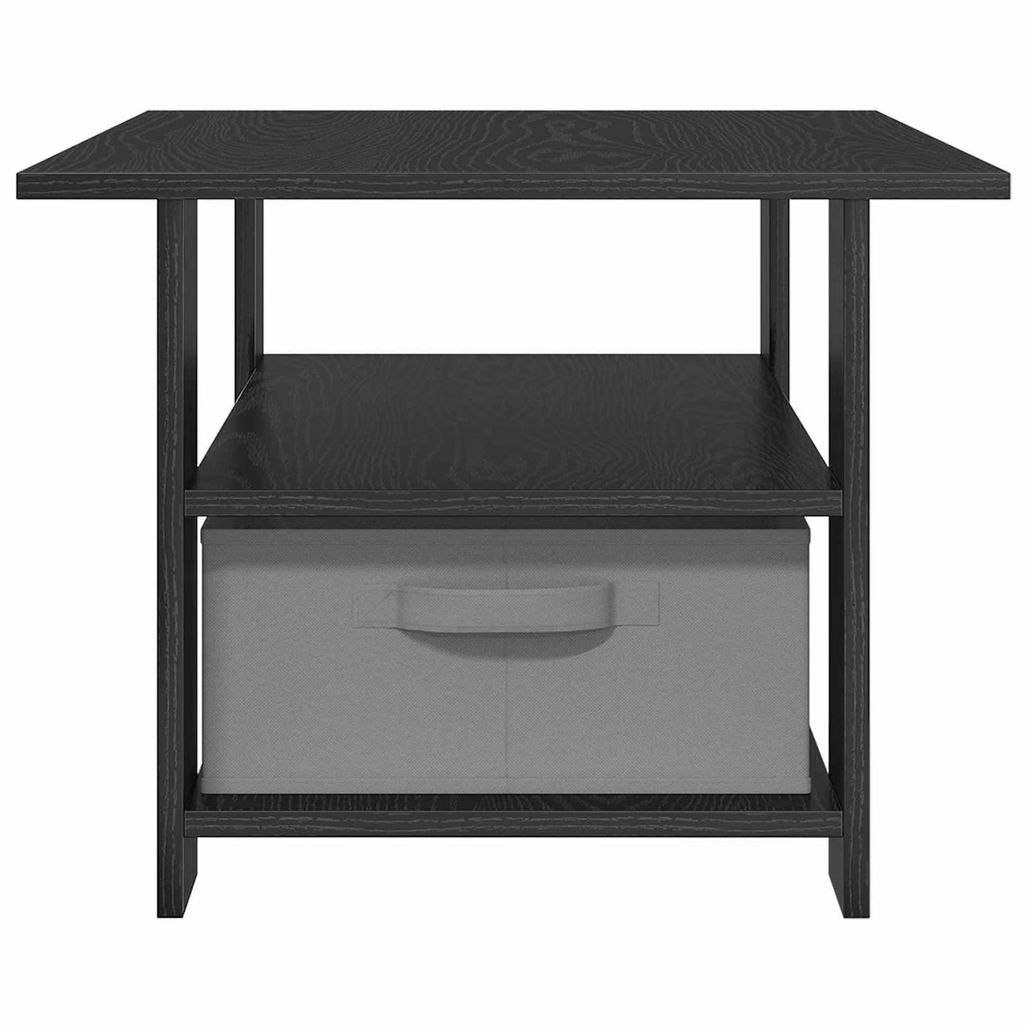 vidaXL Coffee Table Black Oak 77 x 55 x 42 cm Engineered Wood