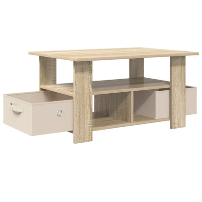 vidaXL Coffee Table Sonoma Oak 77 x 55 x 42 cm Engineered Wood