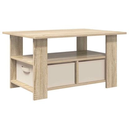 vidaXL Coffee Table Sonoma Oak 77 x 55 x 42 cm Engineered Wood