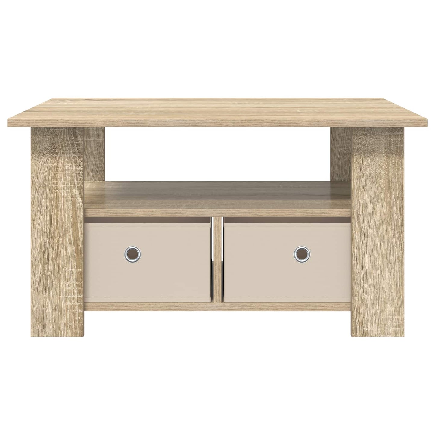 vidaXL Coffee Table Sonoma Oak 77 x 55 x 42 cm Engineered Wood