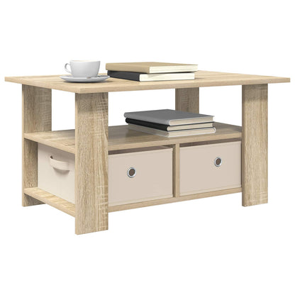 vidaXL Coffee Table Sonoma Oak 77 x 55 x 42 cm Engineered Wood