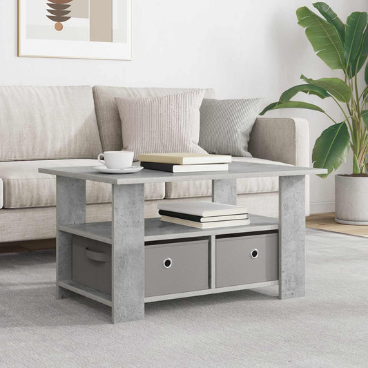 vidaXL Coffee Table Concrete Grey 77 x 55 x 42 cm Engineered Wood