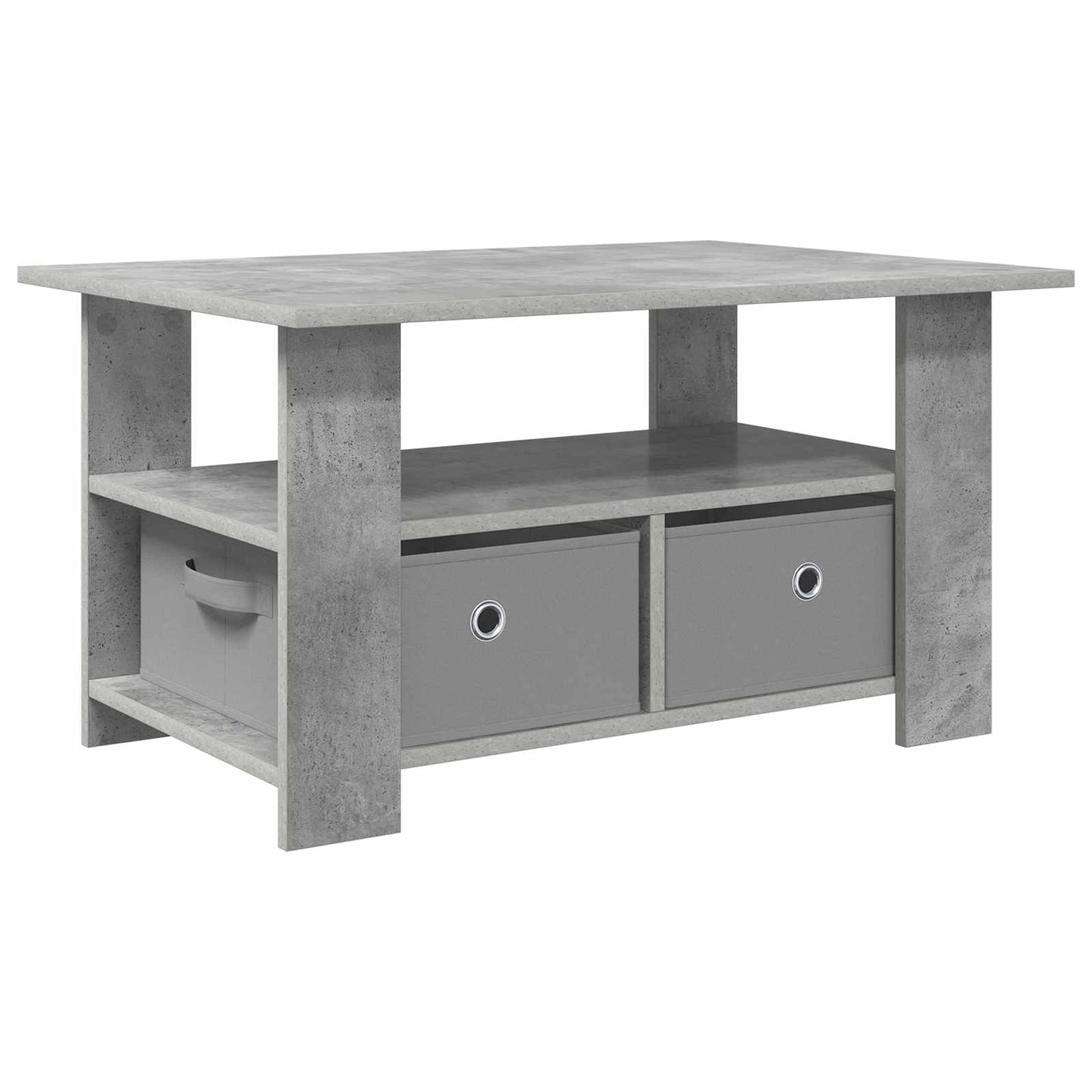 vidaXL Coffee Table Concrete Grey 77 x 55 x 42 cm Engineered Wood
