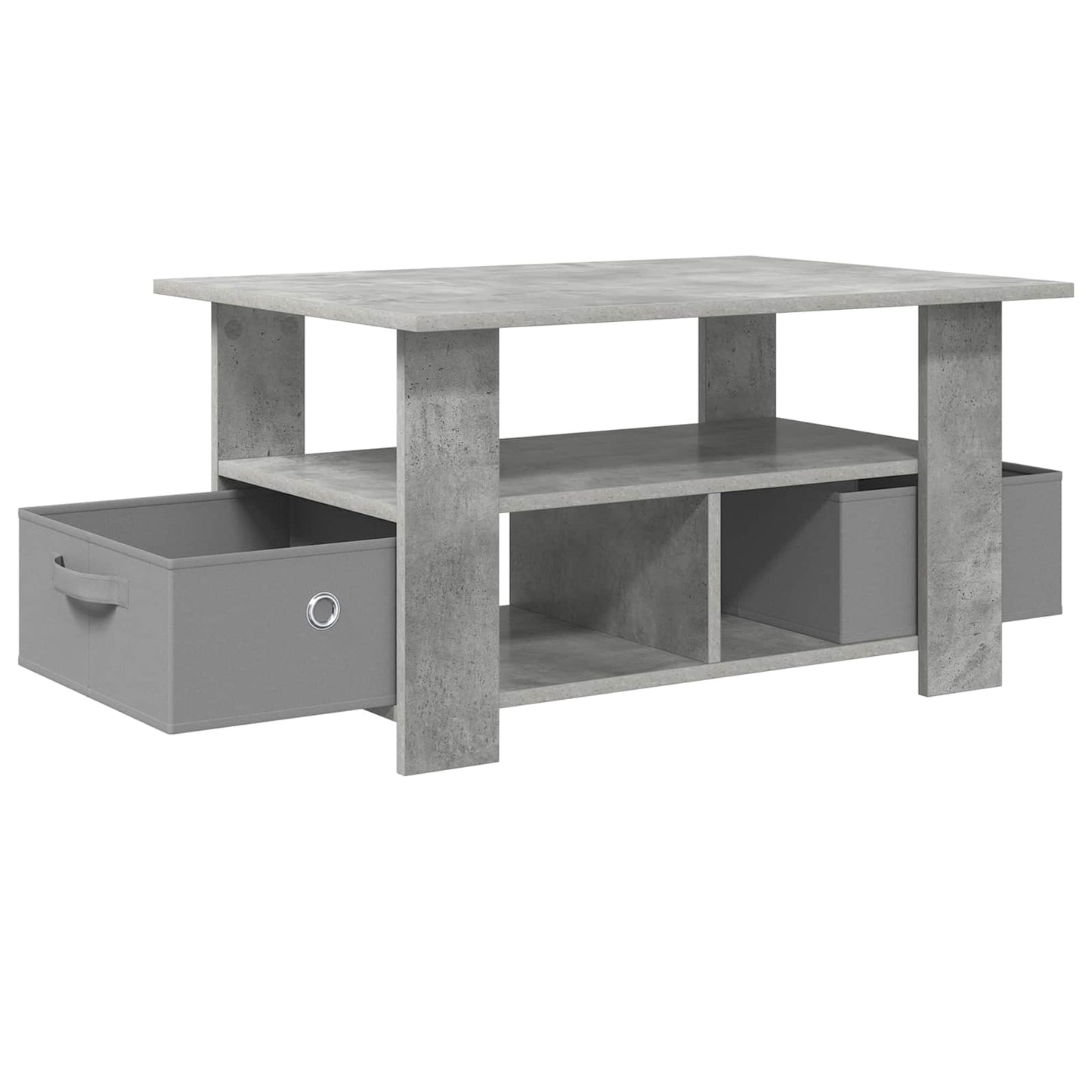 vidaXL Coffee Table Concrete Grey 77 x 55 x 42 cm Engineered Wood