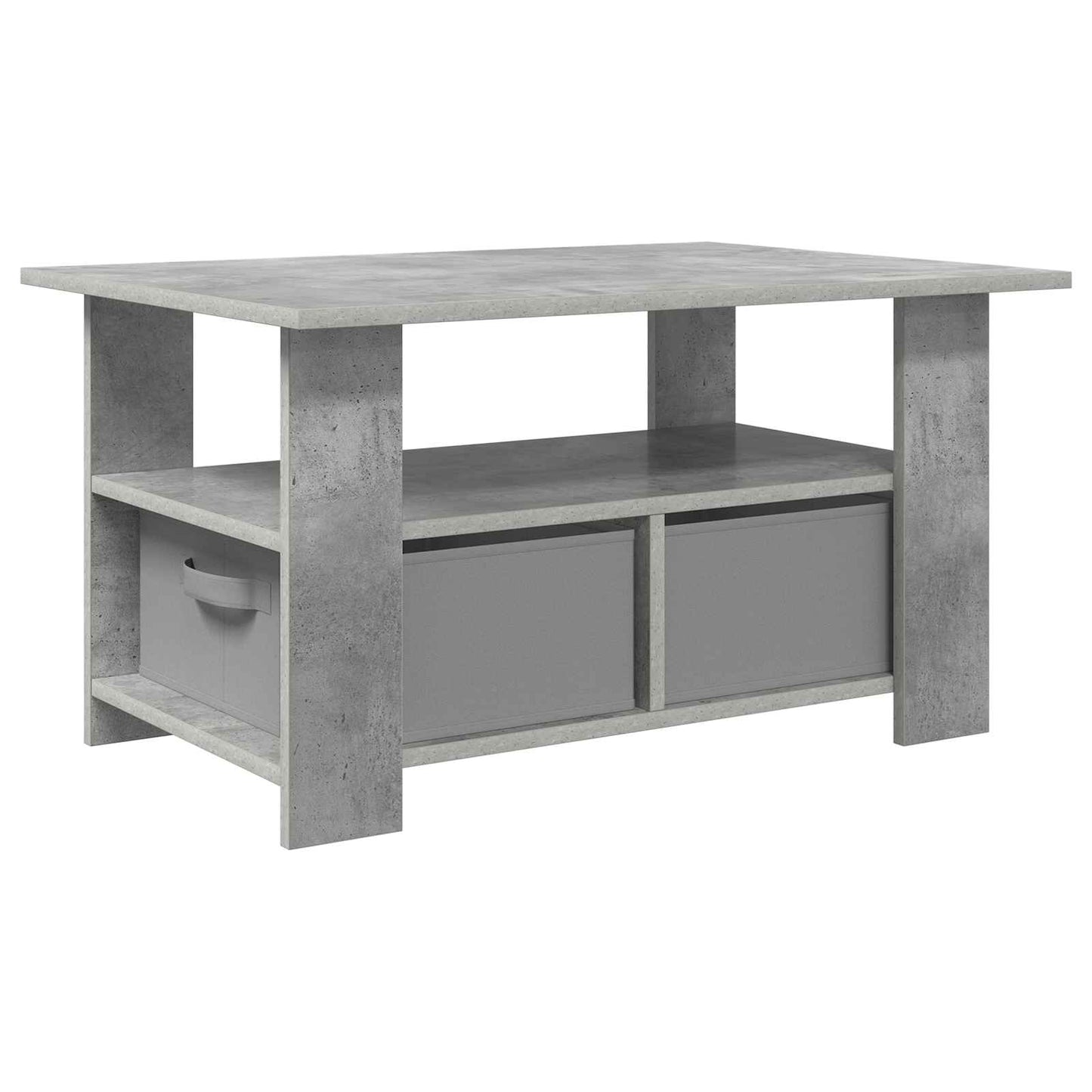vidaXL Coffee Table Concrete Grey 77 x 55 x 42 cm Engineered Wood