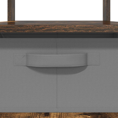vidaXL Coffee Table Smoked Oak 77 x 55 x 42 cm Engineered Wood