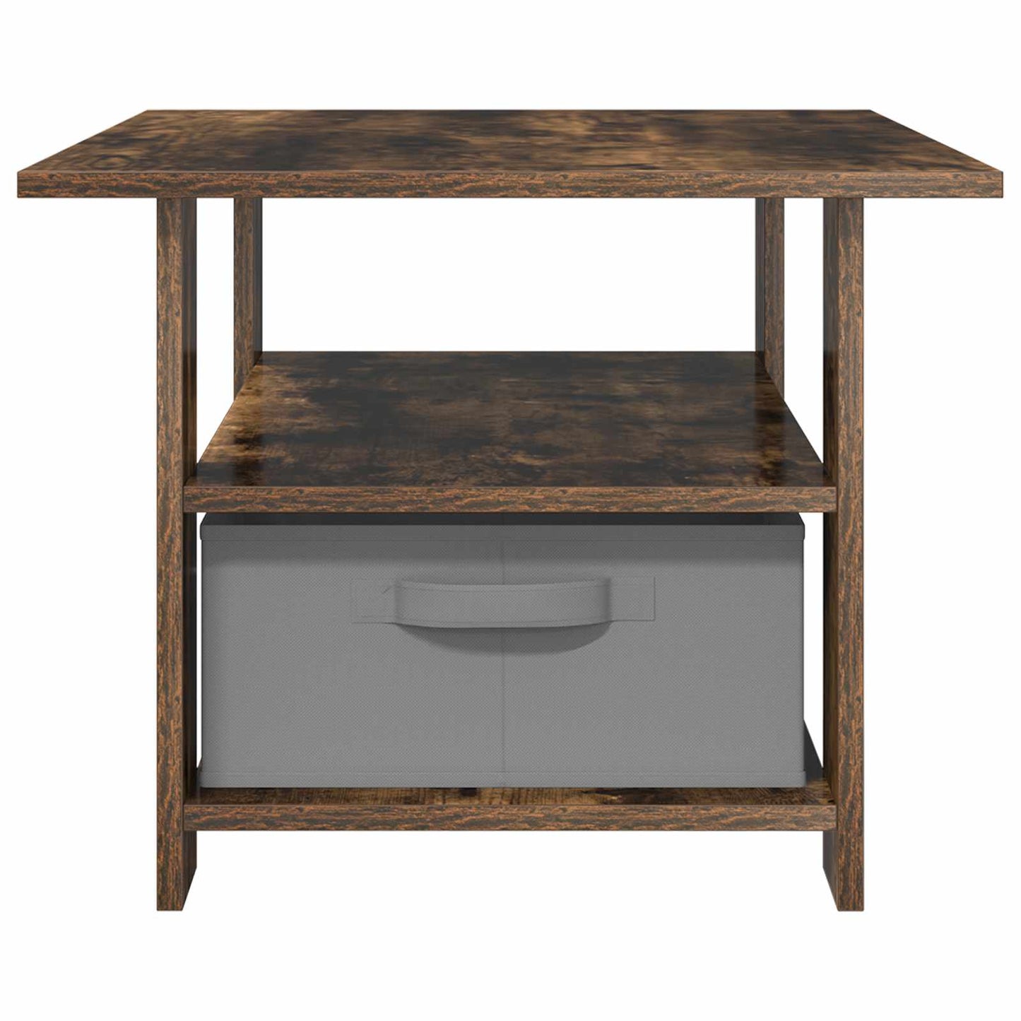 vidaXL Coffee Table Smoked Oak 77 x 55 x 42 cm Engineered Wood