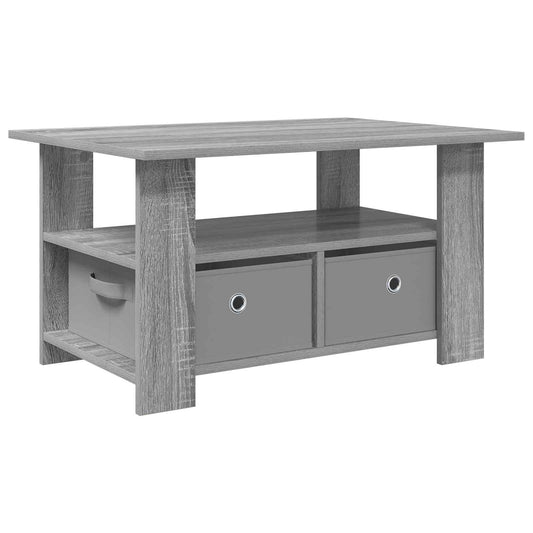 vidaXL Coffee Table Grey Sonoma 77 x 55 x 42 cm Engineered Wood