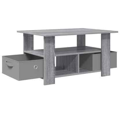 vidaXL Coffee Table Grey Sonoma 77 x 55 x 42 cm Engineered Wood
