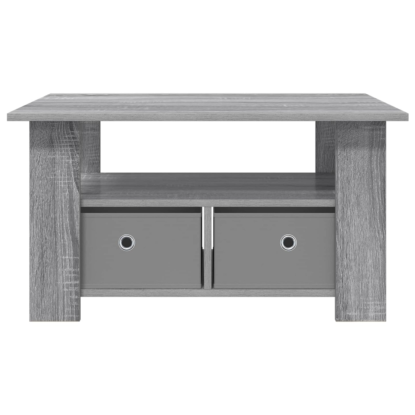 vidaXL Coffee Table Grey Sonoma 77 x 55 x 42 cm Engineered Wood
