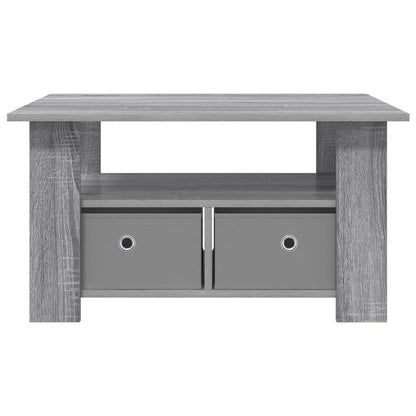 vidaXL Coffee Table Grey Sonoma 77 x 55 x 42 cm Engineered Wood