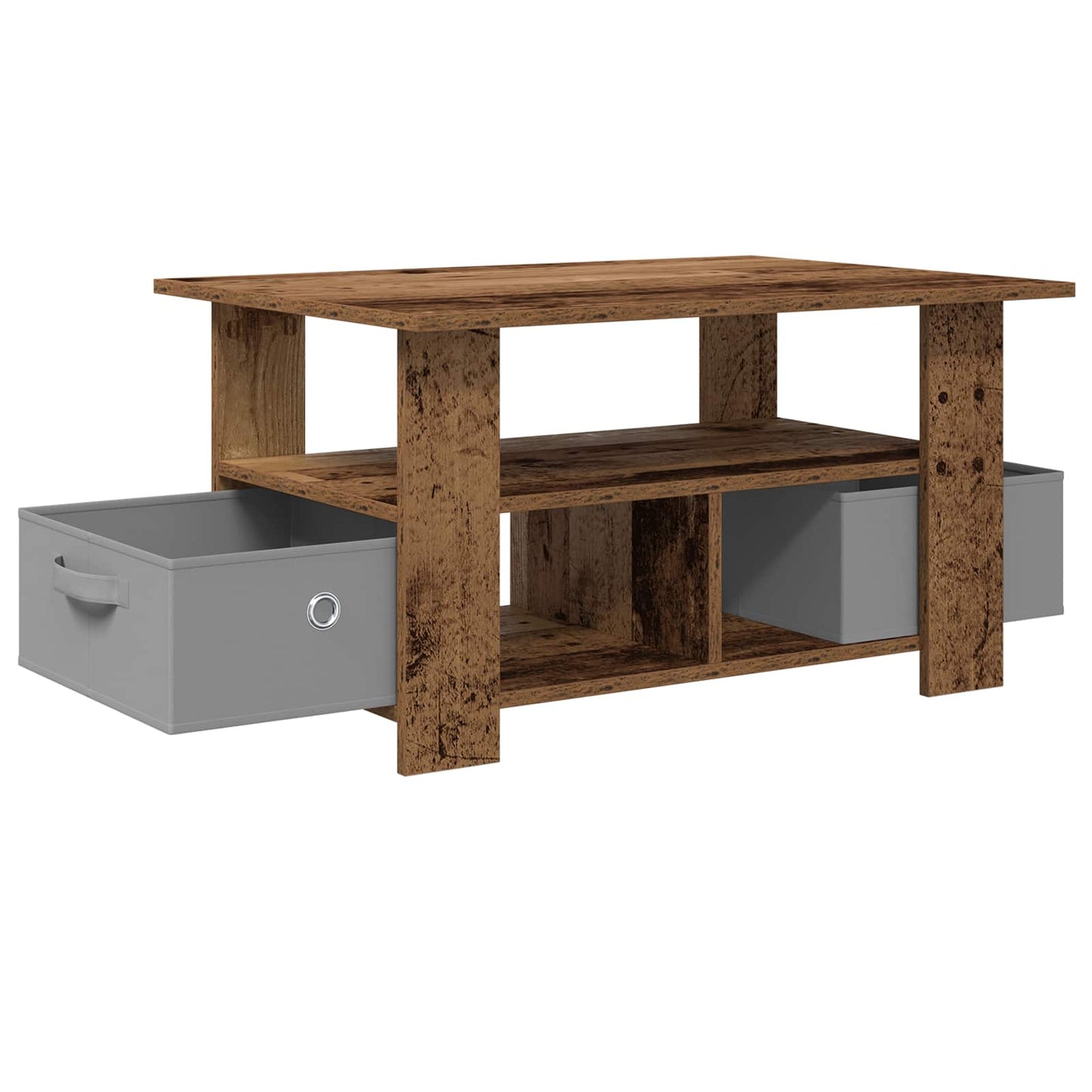 vidaXL Coffee Table Old Wood 77 x 55 x 42 cm Engineered Wood