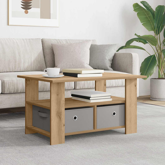 vidaXL Coffee Table Artisan Oak 77 x 55 x 42 cm Engineered Wood