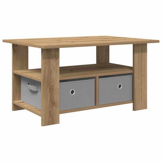 vidaXL Coffee Table Artisan Oak 77 x 55 x 42 cm Engineered Wood