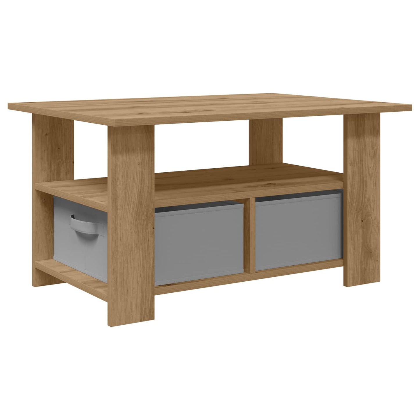 vidaXL Coffee Table Artisan Oak 77 x 55 x 42 cm Engineered Wood