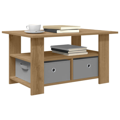 vidaXL Coffee Table Artisan Oak 77 x 55 x 42 cm Engineered Wood