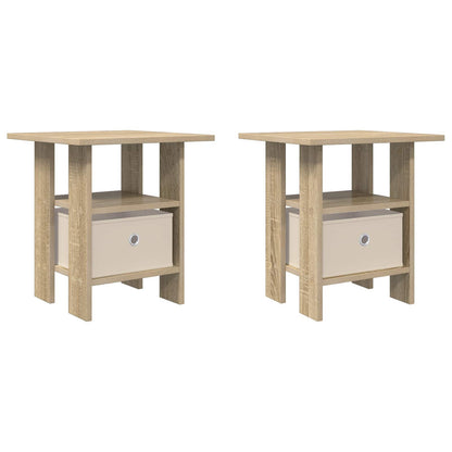 vidaXL Bedside Table 2 pcs Sonoma Oak 41 x 40 x 45 cm Engineered Wood
