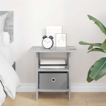 vidaXL Bedside Table Concrete Grey 41 x 40 x 45 cm Engineered Wood