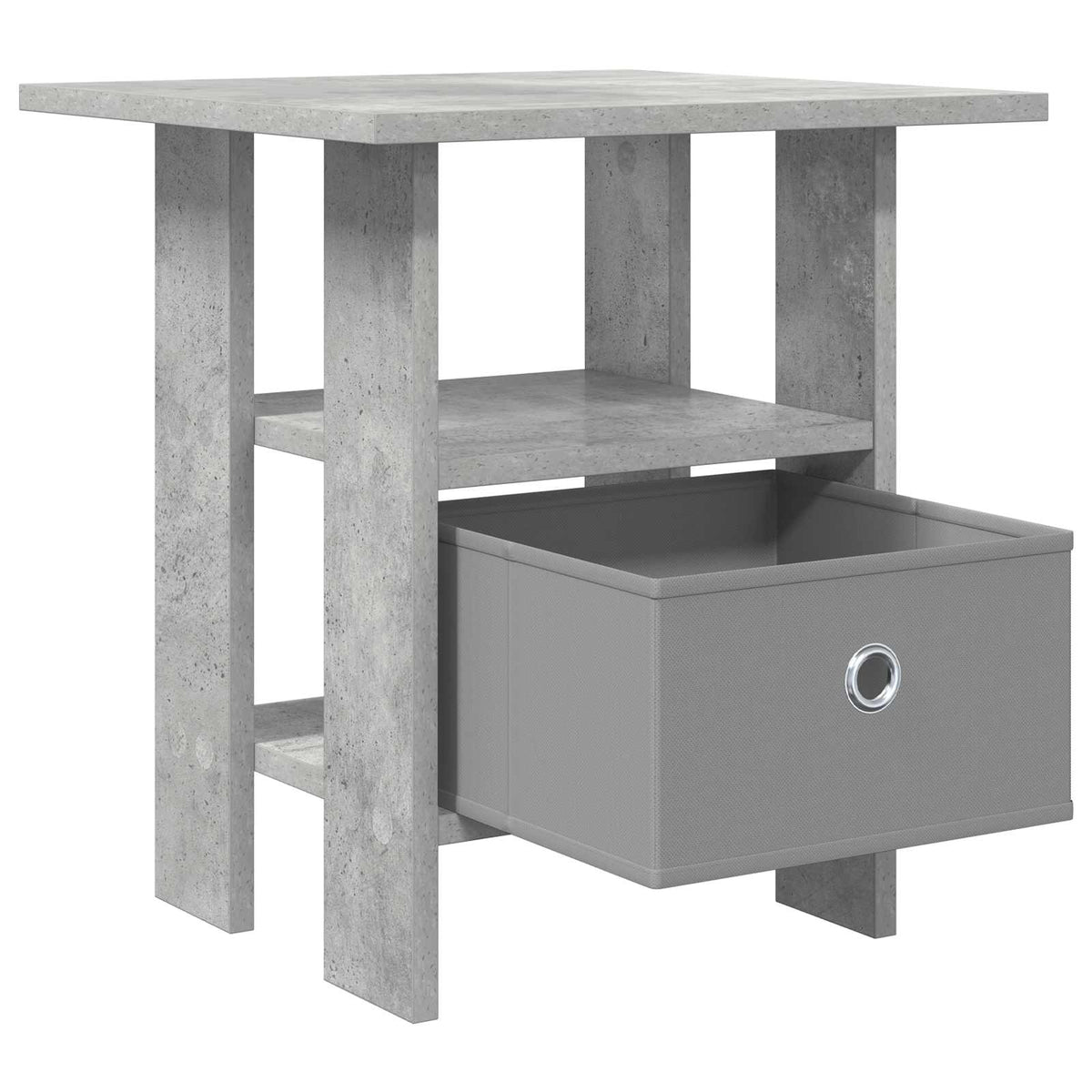 vidaXL Bedside Table Concrete Grey 41 x 40 x 45 cm Engineered Wood