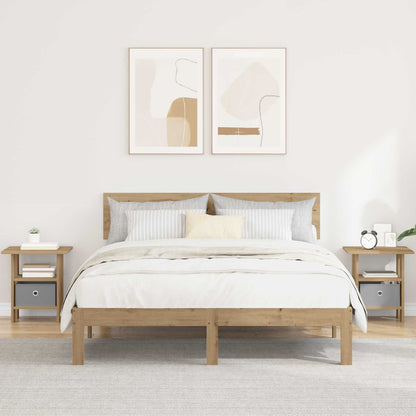 vidaXL Bedside Table 2 pcs Artisan Oak 41 x 40 x 45 cm Engineered Wood