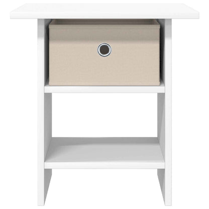 vidaXL Bedside Table with Drawer White 41 x 40 x 45 cm Engineered Wood