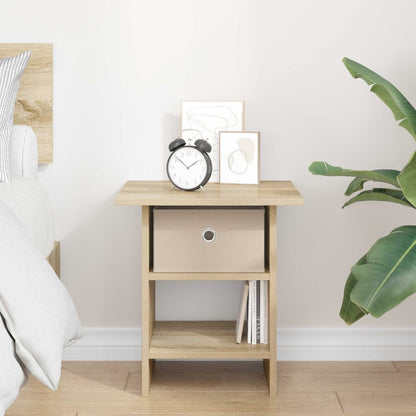 vidaXL Bedside Table Sonoma Oak 41 x 40 x 45 cm Engineered Wood