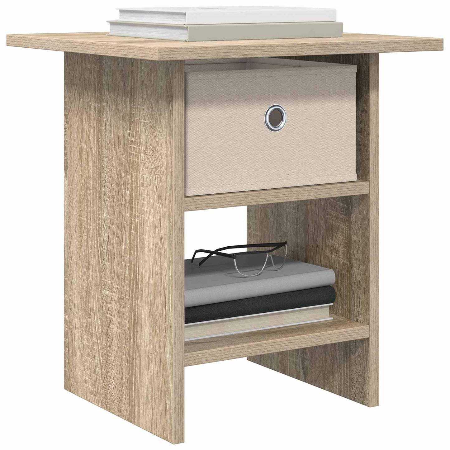 vidaXL Bedside Table Sonoma Oak 41 x 40 x 45 cm Engineered Wood