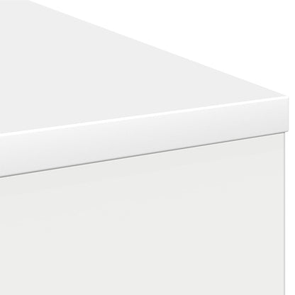 vidaXL Desk with Drawer White 100 x 40 x 75 cm Engineered Wood