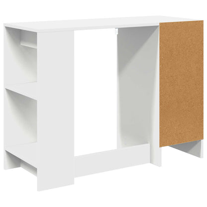vidaXL Desk with Drawer White 100 x 40 x 75 cm Engineered Wood