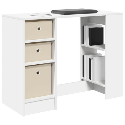 vidaXL Desk with Drawer White 100 x 40 x 75 cm Engineered Wood