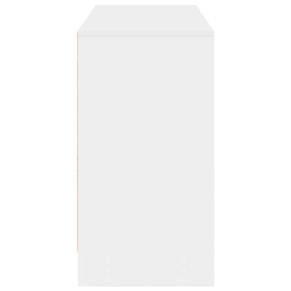 vidaXL Desk with Drawer White 100 x 40 x 75 cm Engineered Wood