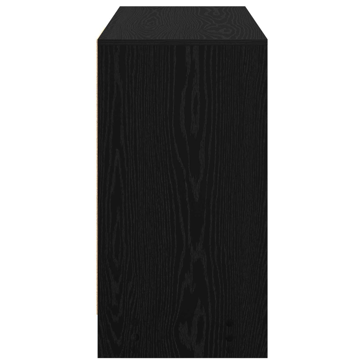 vidaXL Desk with Drawer Black Oak 100 x 40 x 75 cm Engineered Wood