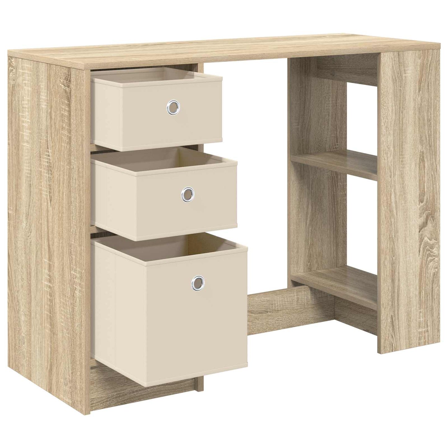 vidaXL Desk with Drawer Sonoma Oak 100 x 40 x 75 cm Engineered Wood