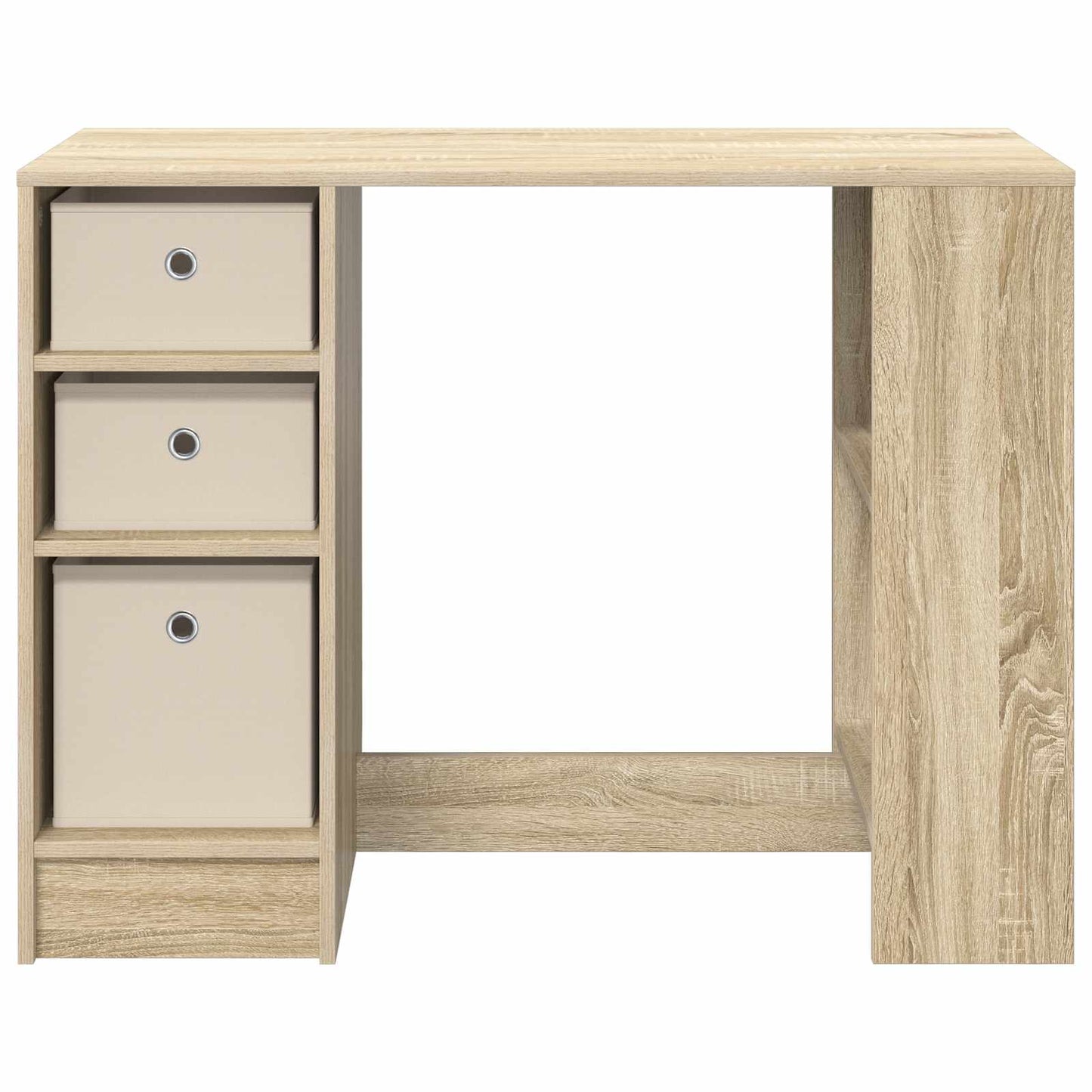 vidaXL Desk with Drawer Sonoma Oak 100 x 40 x 75 cm Engineered Wood