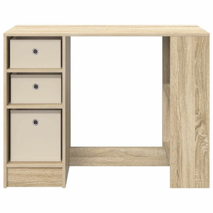 vidaXL Desk with Drawer Sonoma Oak 100 x 40 x 75 cm Engineered Wood