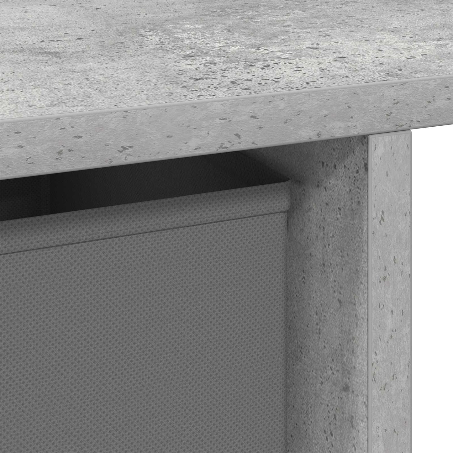 vidaXL Desk with Drawer Concrete Grey 100 x 40 x 75 cm Engineered Wood