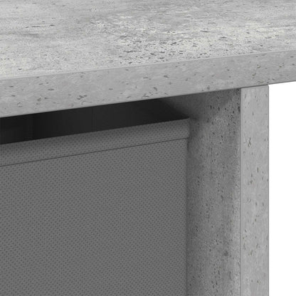vidaXL Desk with Drawer Concrete Grey 100 x 40 x 75 cm Engineered Wood