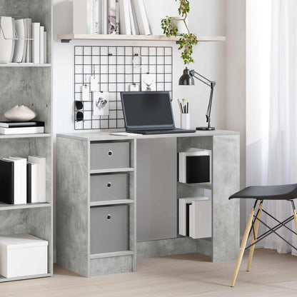vidaXL Desk with Drawer Concrete Grey 100 x 40 x 75 cm Engineered Wood