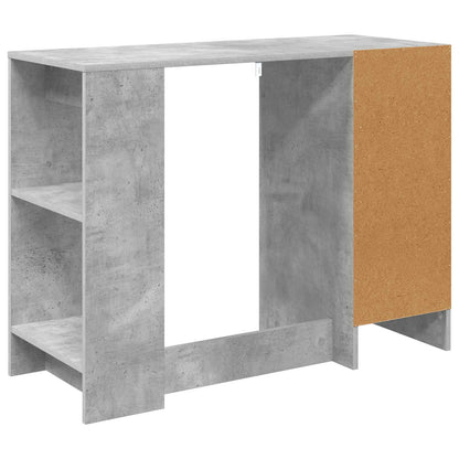 vidaXL Desk with Drawer Concrete Grey 100 x 40 x 75 cm Engineered Wood