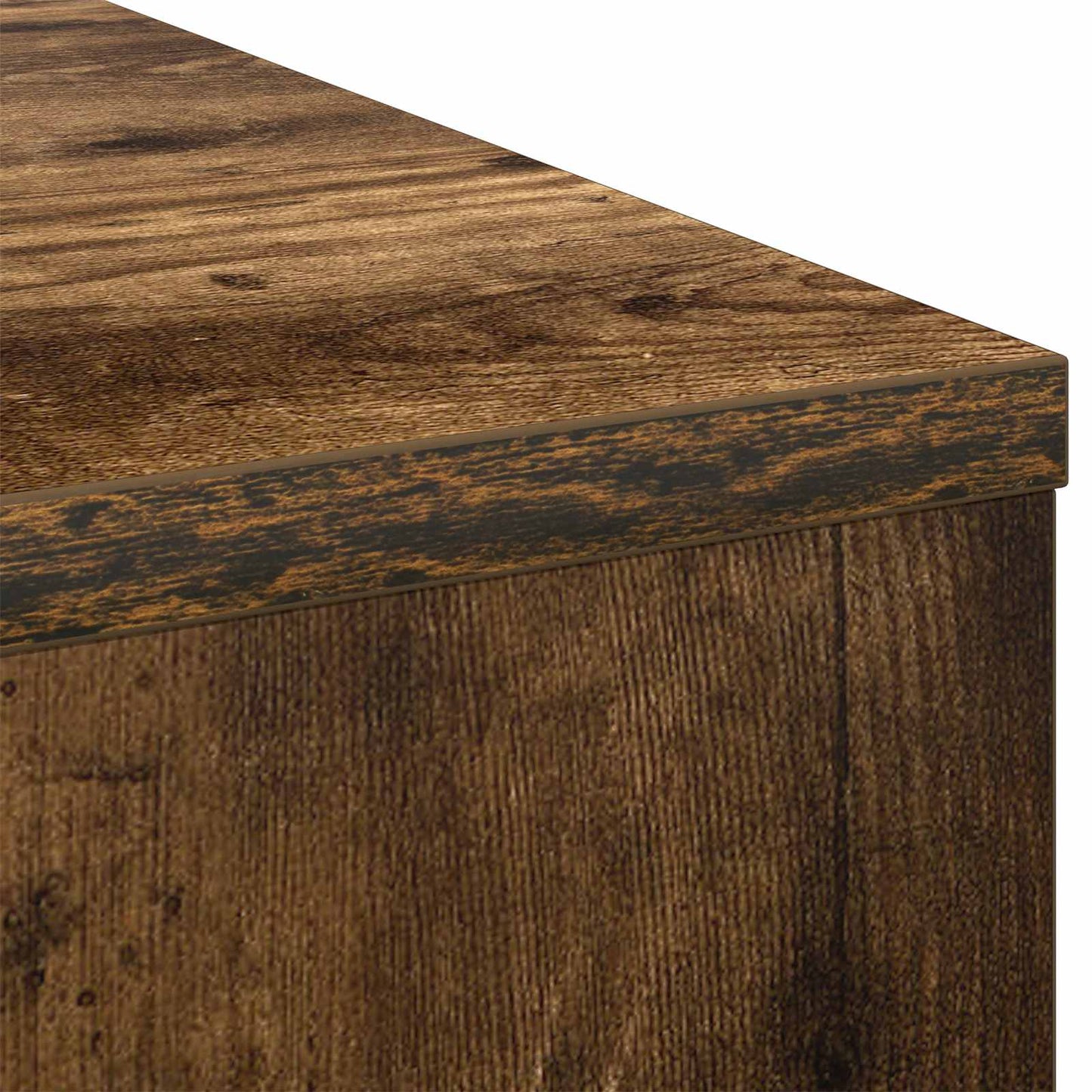 vidaXL Desk with Drawer Smoked Oak 100 x 40 x 75 cm Engineered Wood